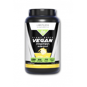 LIMITLESS NATURALS VEGAN PLANT-BASED PROTEIN BANANA FLAVOR 1000 GM POWDER 23 SERVINGS